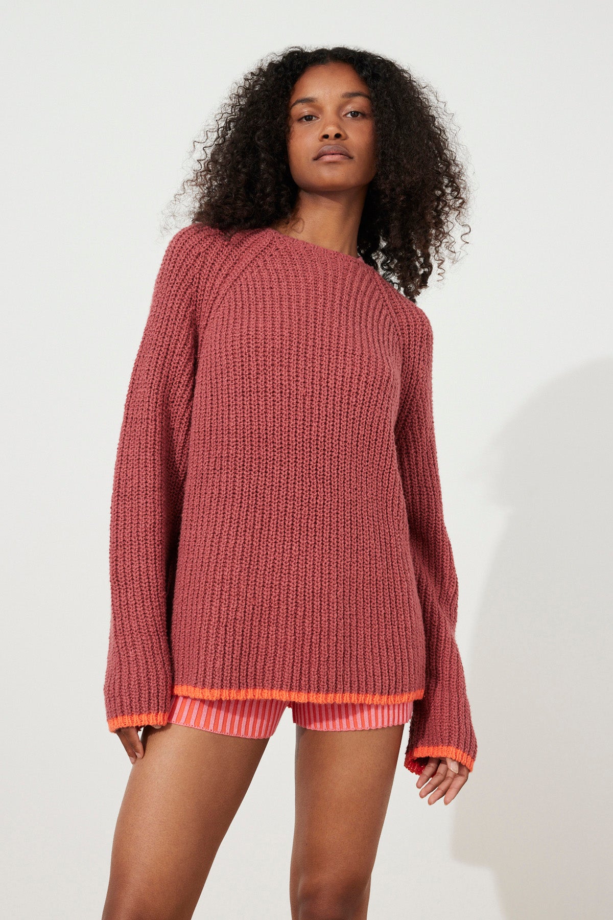 Chilli Pink Knit Short