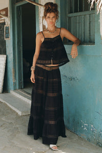 Teodora Maxi Skirt // Black