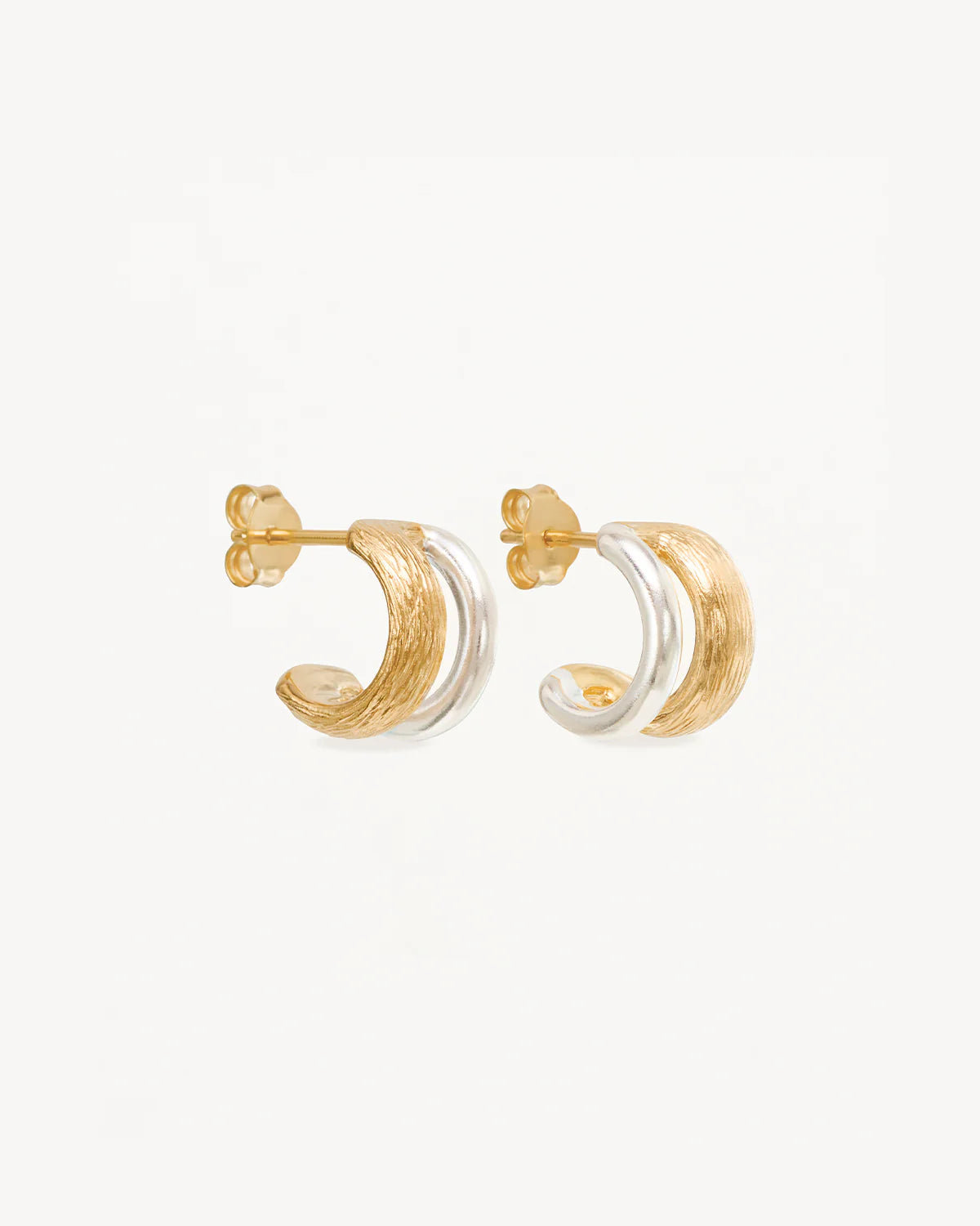 Two-Tone Shield Hoops