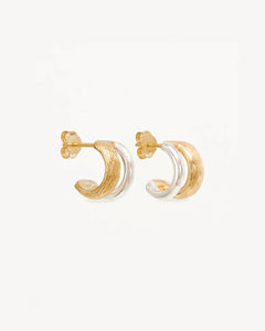 Two-Tone Shield Hoops