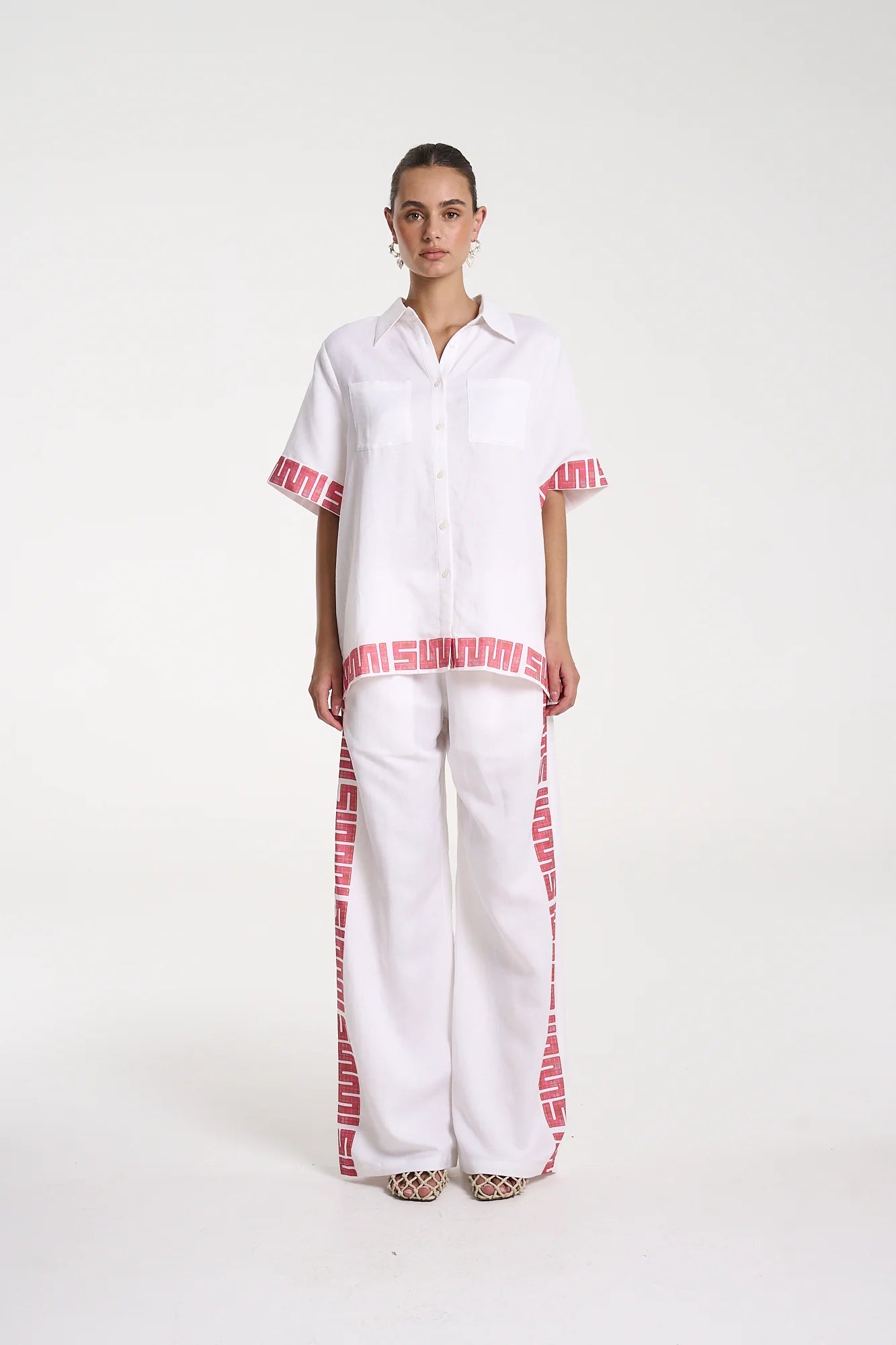 Sig Linen Shirt // Neon Plaid