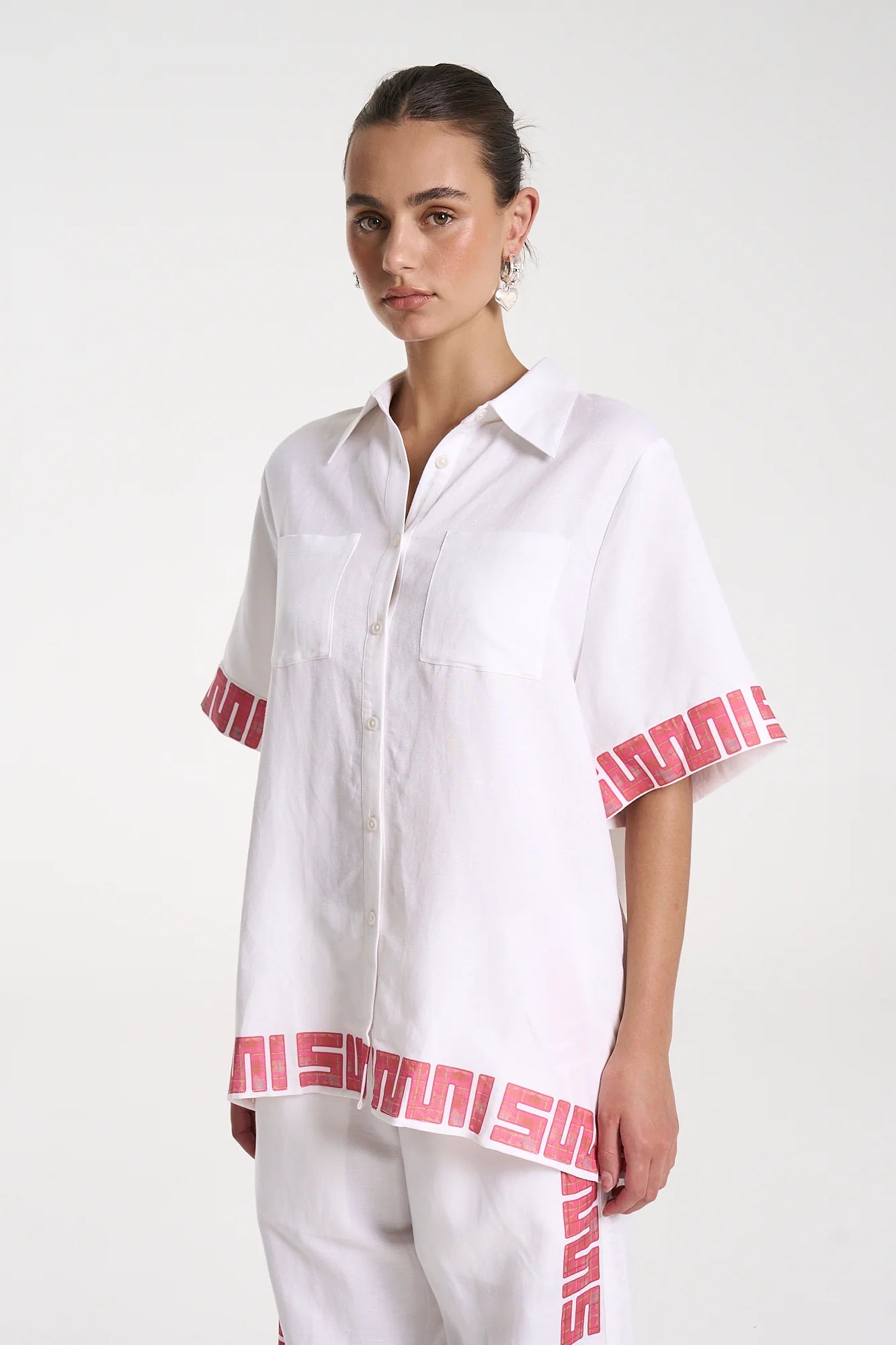 Sig Linen Shirt // Neon Plaid