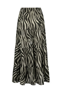 Zevra Peasant Skirt // Washed Charcoal