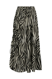 Zevra Peasant Skirt // Washed Charcoal