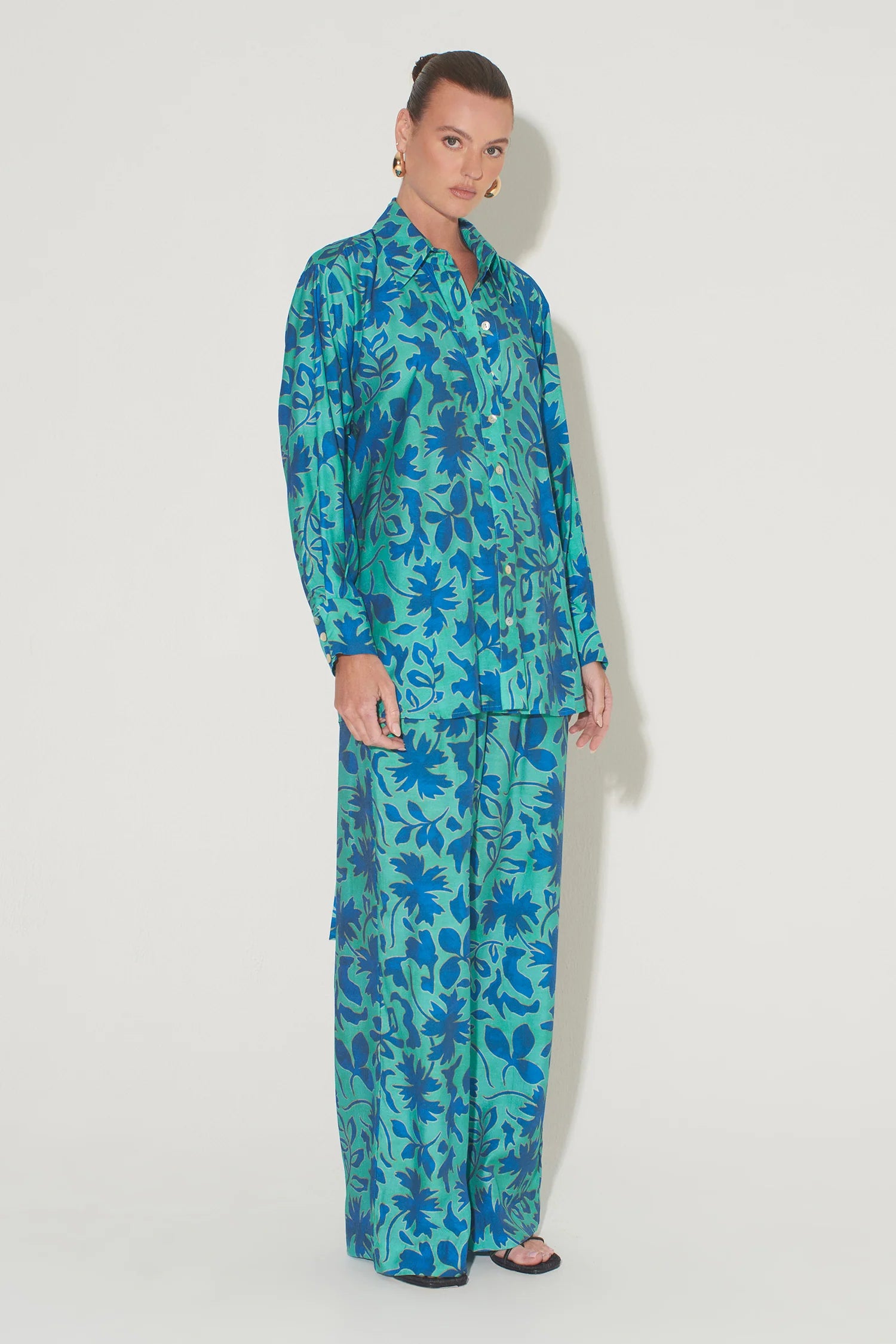 Crusader Pant Aqua Leaf