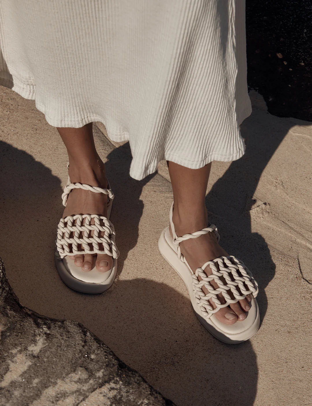 Loop Sandal // Cream