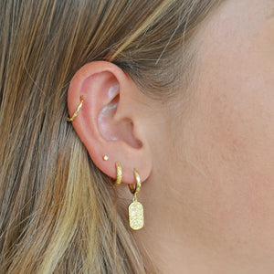 Mendoza Gold Huggie Earring