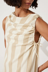 Natural Stripe Organic Cotton Dress