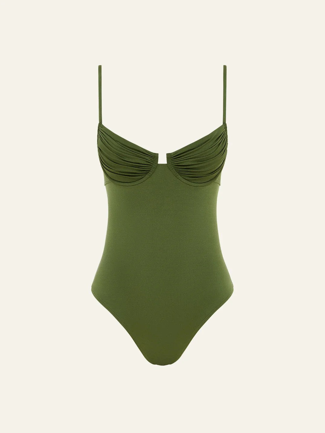 Ruched Cup One Piece // Oliveine