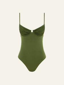 Ruched Cup One Piece // Oliveine