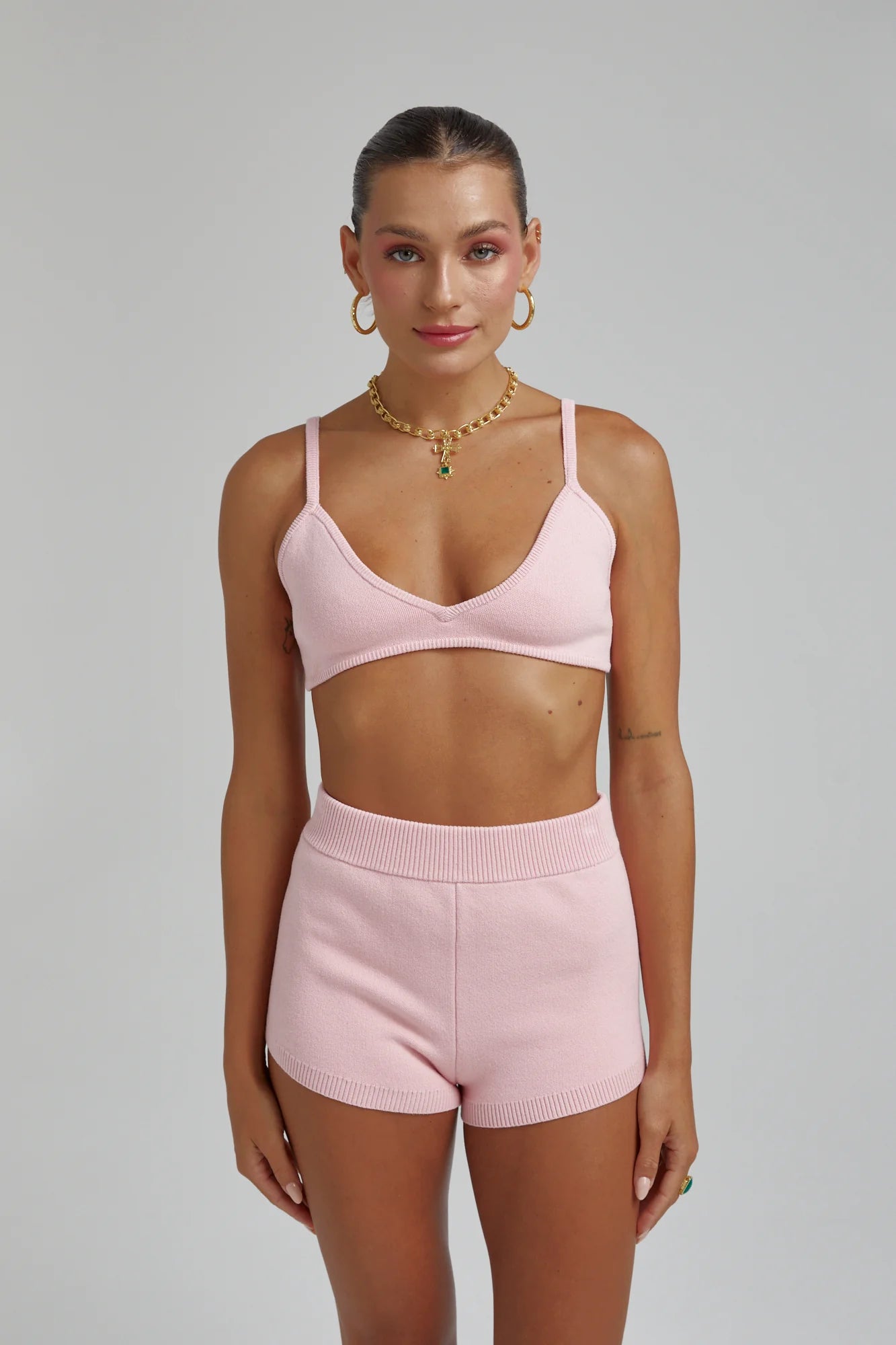 Knit Bralette // Blush