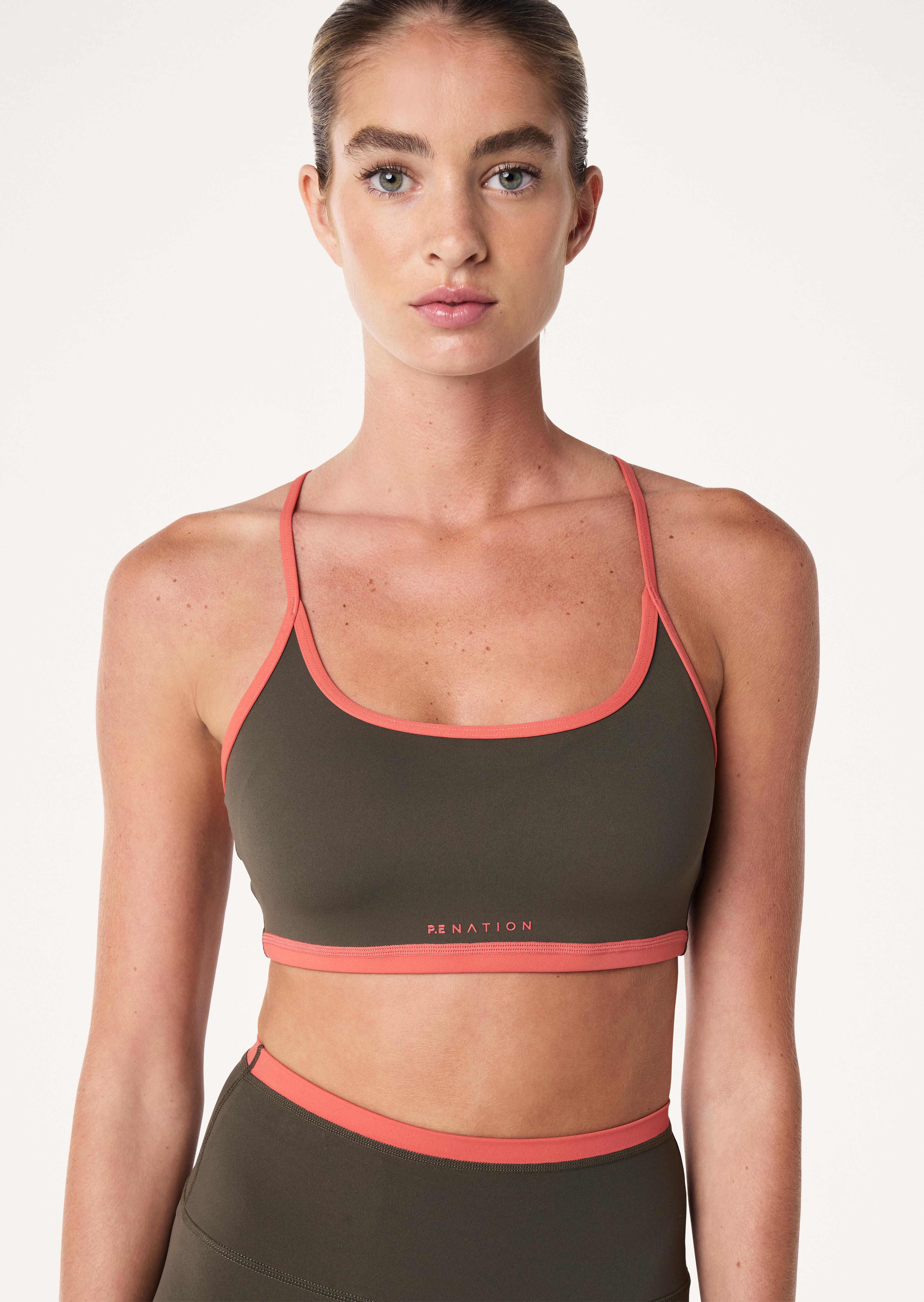 Fundamental Sports Bra // Tarmac Brown & Brick Red