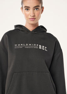 Worldwide Hoodie // Washed Black