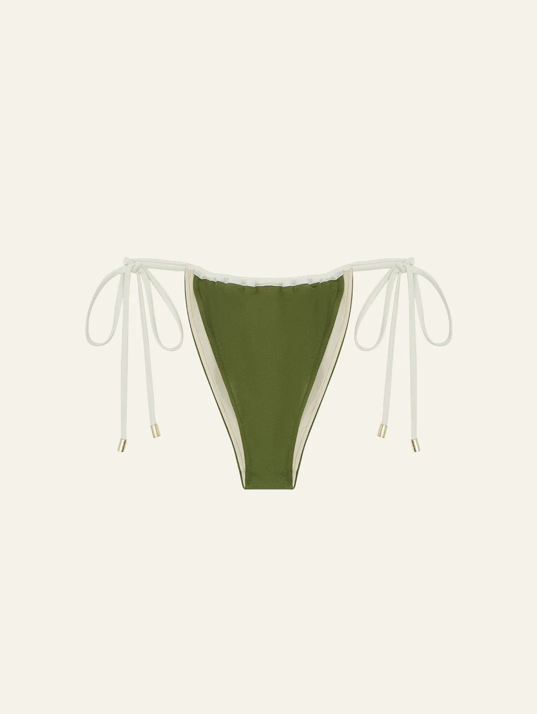 Ruched Channel String Pant // Olivine