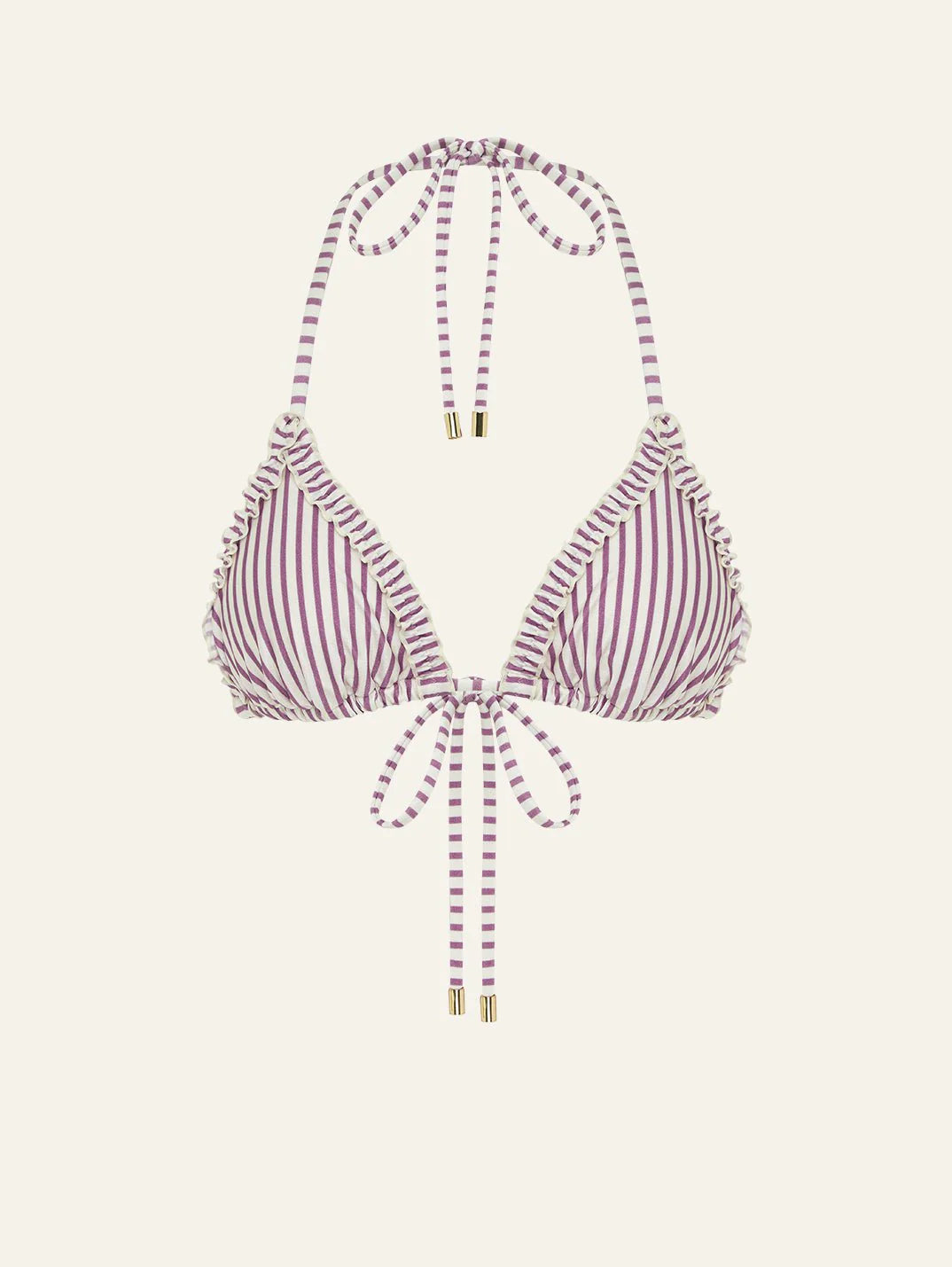 Ruffle Essential String Tri // Mauve