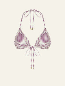 Ruffle Essential String Tri // Mauve