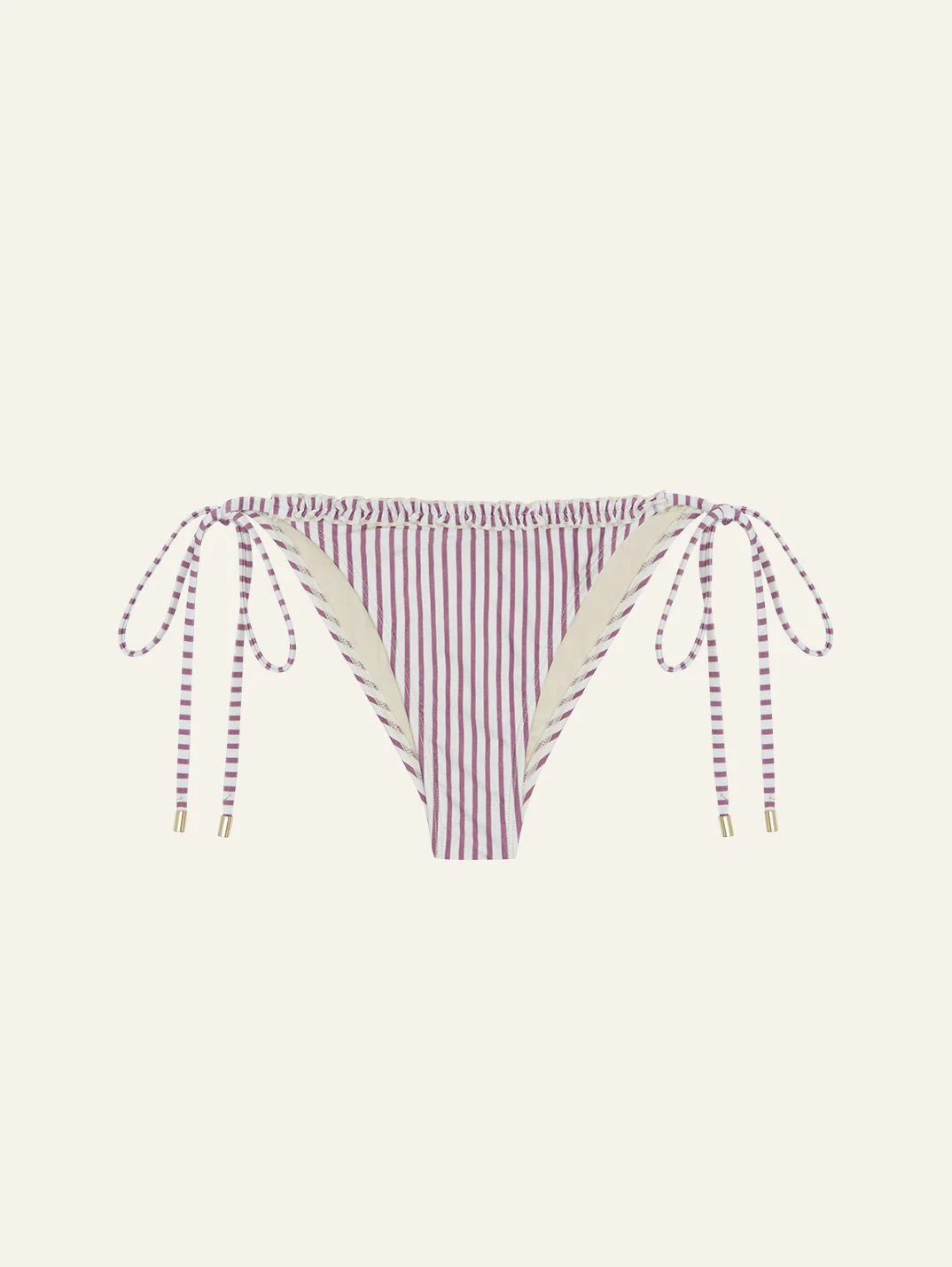 Ruffle Essential String Pant // Mauve