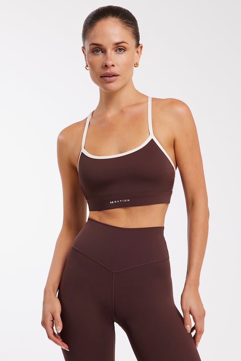 Signature Sports Bra // Mahogany