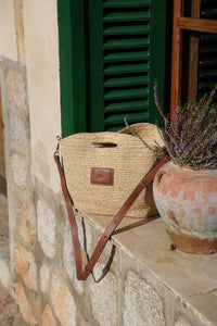 Leather Trimmed Raffia BB