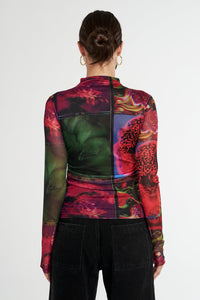 LS Ruched High Neck top // Untamed
