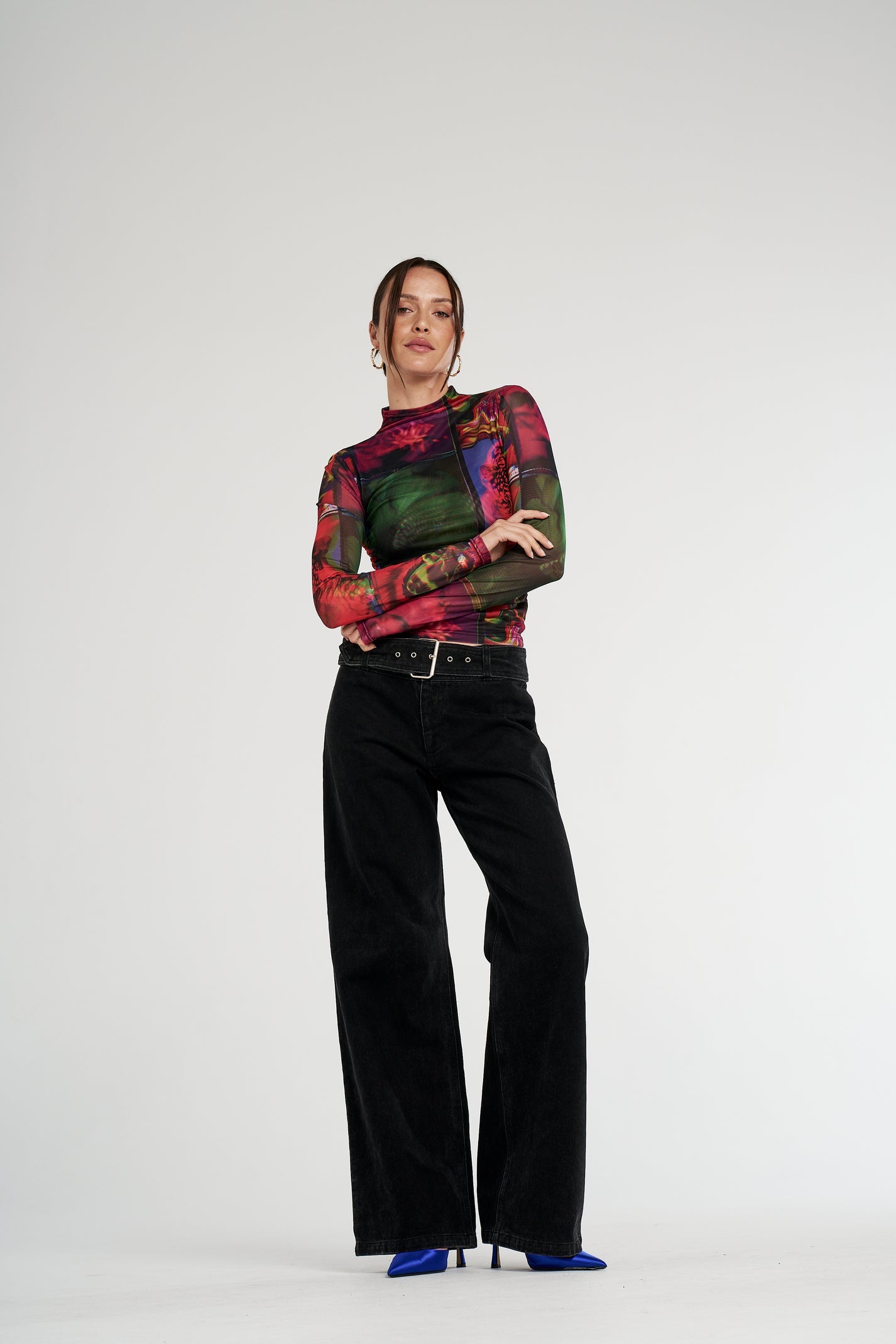 LS Ruched High Neck top // Untamed