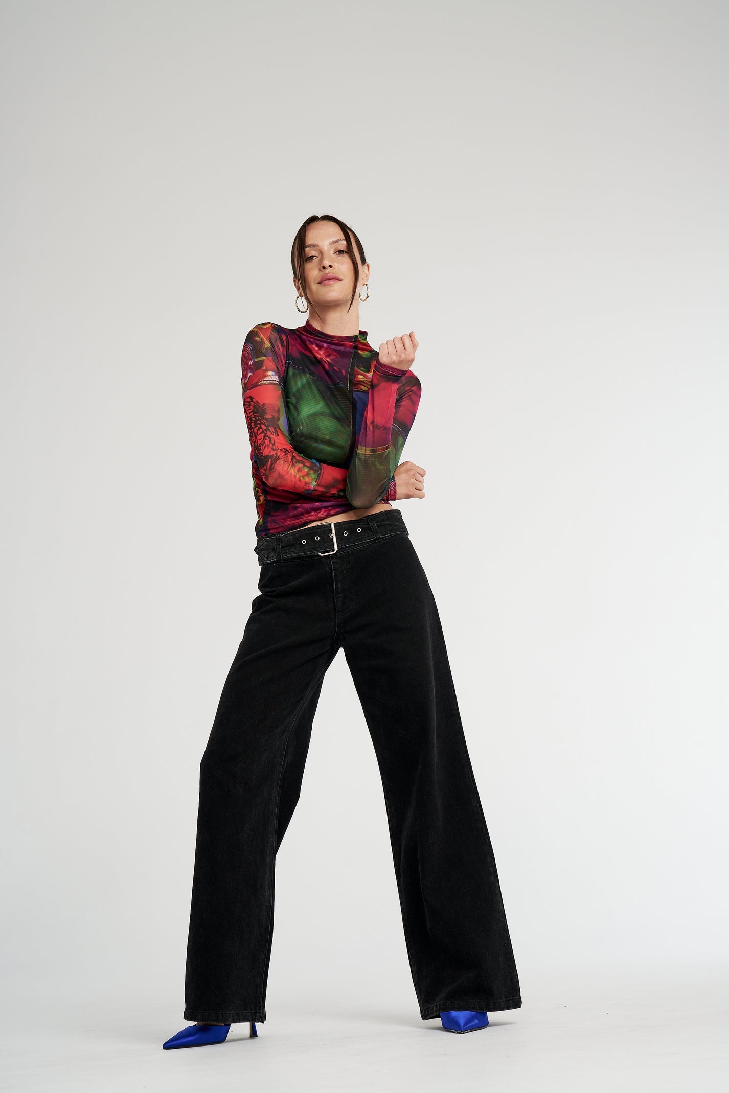 LS Ruched High Neck top // Untamed