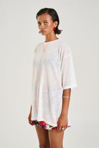 Oversize Tee // Sheer White