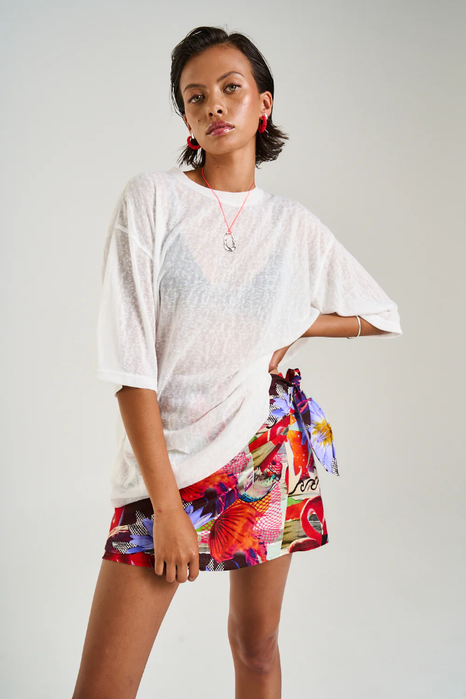 Oversize Tee // Sheer White