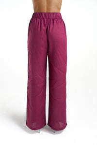 Sig Linen Pant // Plum