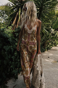Lovers & Dreamers Strappy Maxi Dress // Champagne Peach