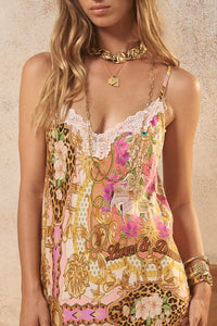 Lovers & Dreamers Strappy Maxi Dress // Champagne Peach