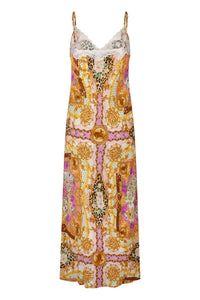 Lovers & Dreamers Strappy Maxi Dress // Champagne Peach