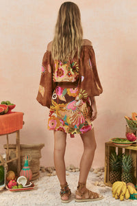 Birth of Venus Tunic Dress // Caramel