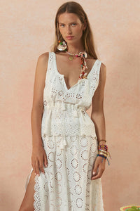 Yaya Lace Cami // Antique White