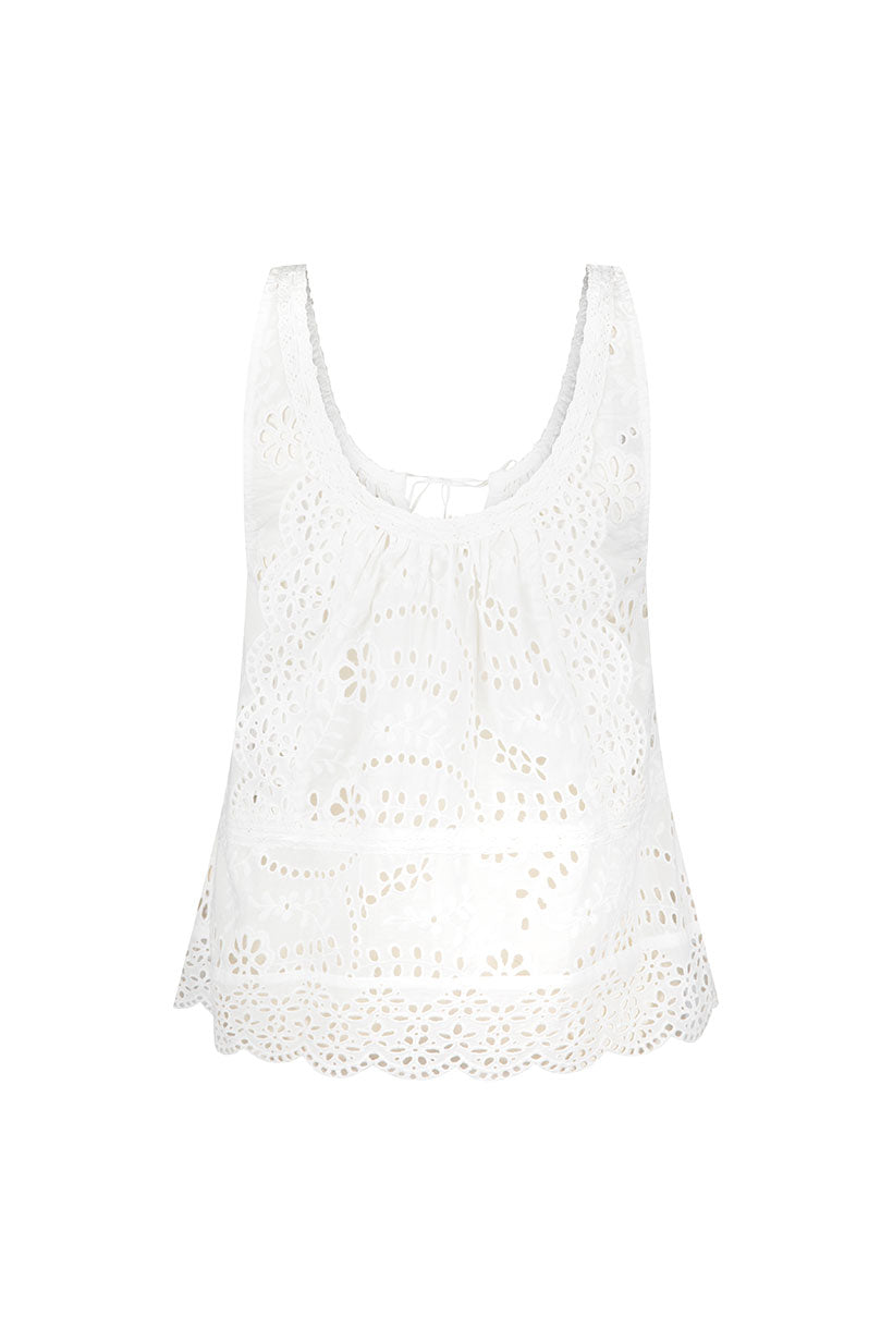 Yaya Lace Cami // Antique White
