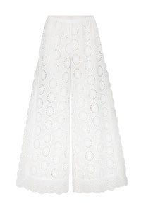 Yaya Lace Pant // Antique White
