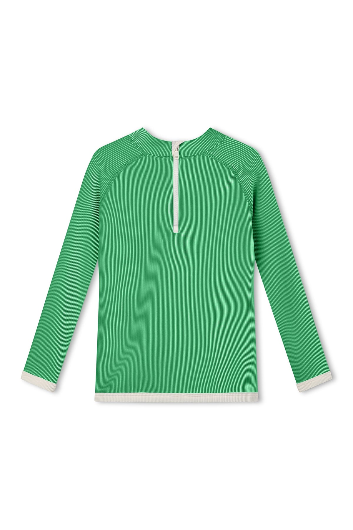 Mini Stripe Rib Rashie //Parrot Green