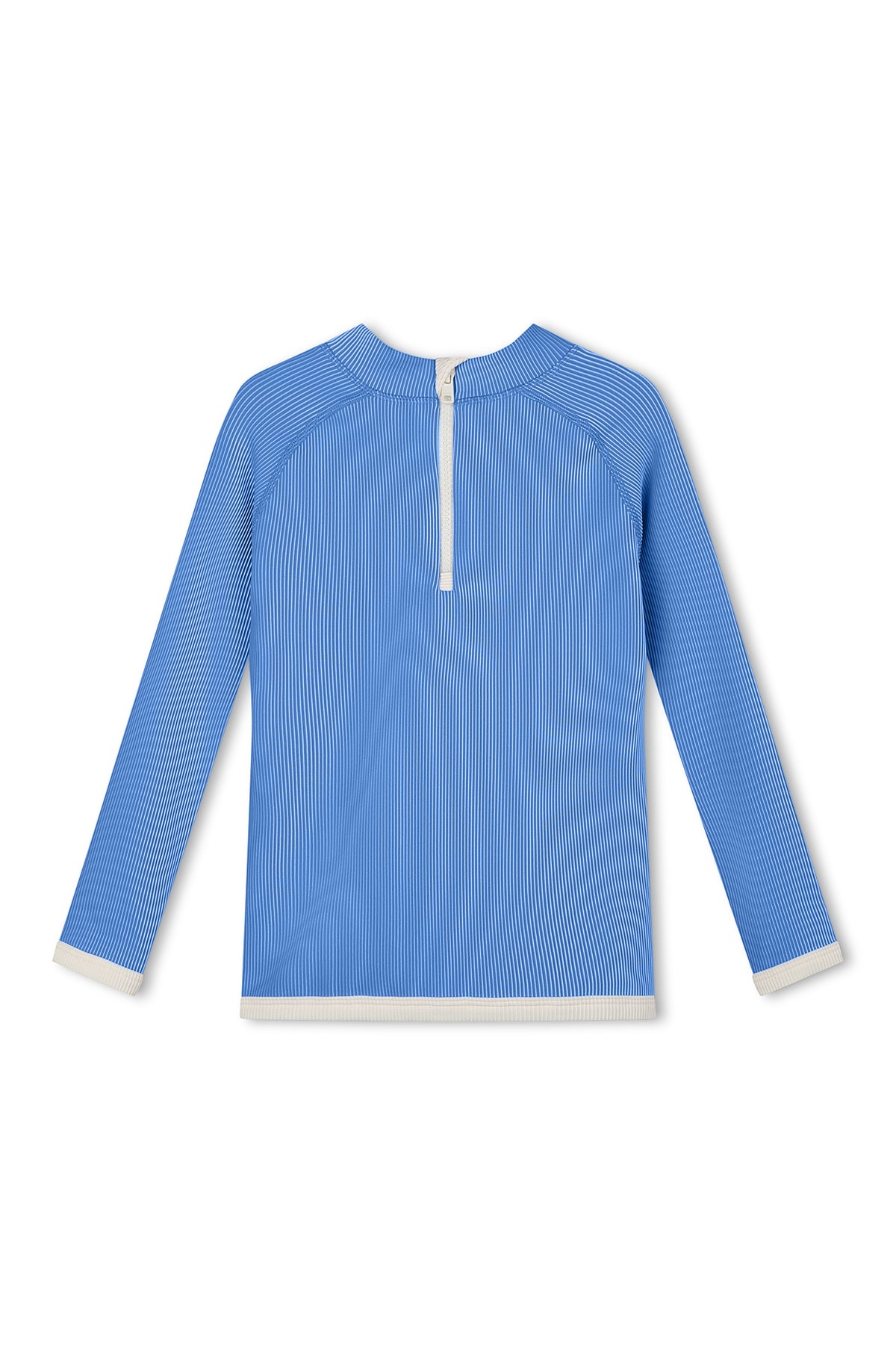 Mini Stripe Rib Rashie // Sky Blue