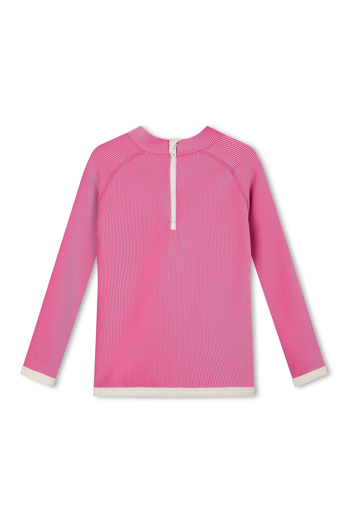 Mini Stripe Rib Rashie // Shell Pink
