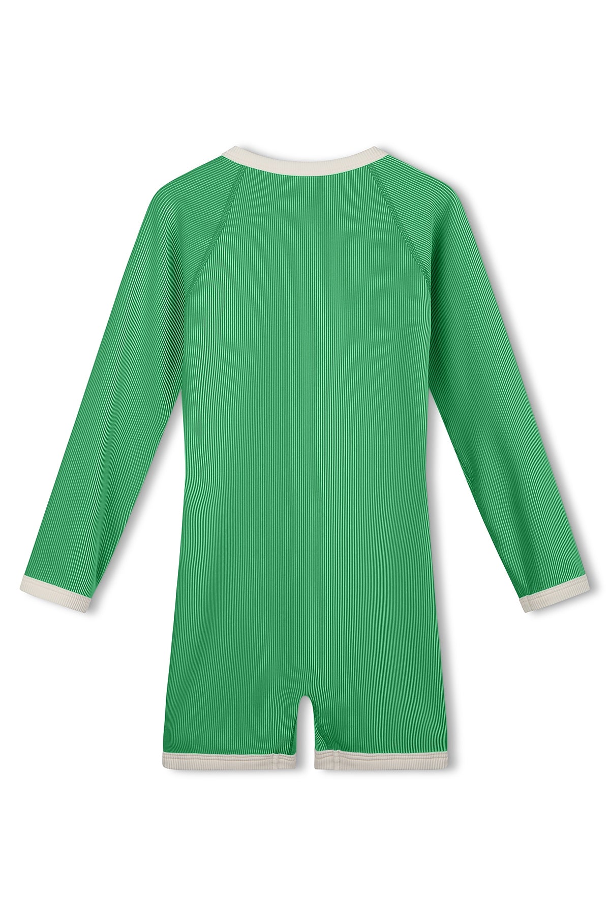 Mini Stripe Rib Surf Suit // Parrot Green