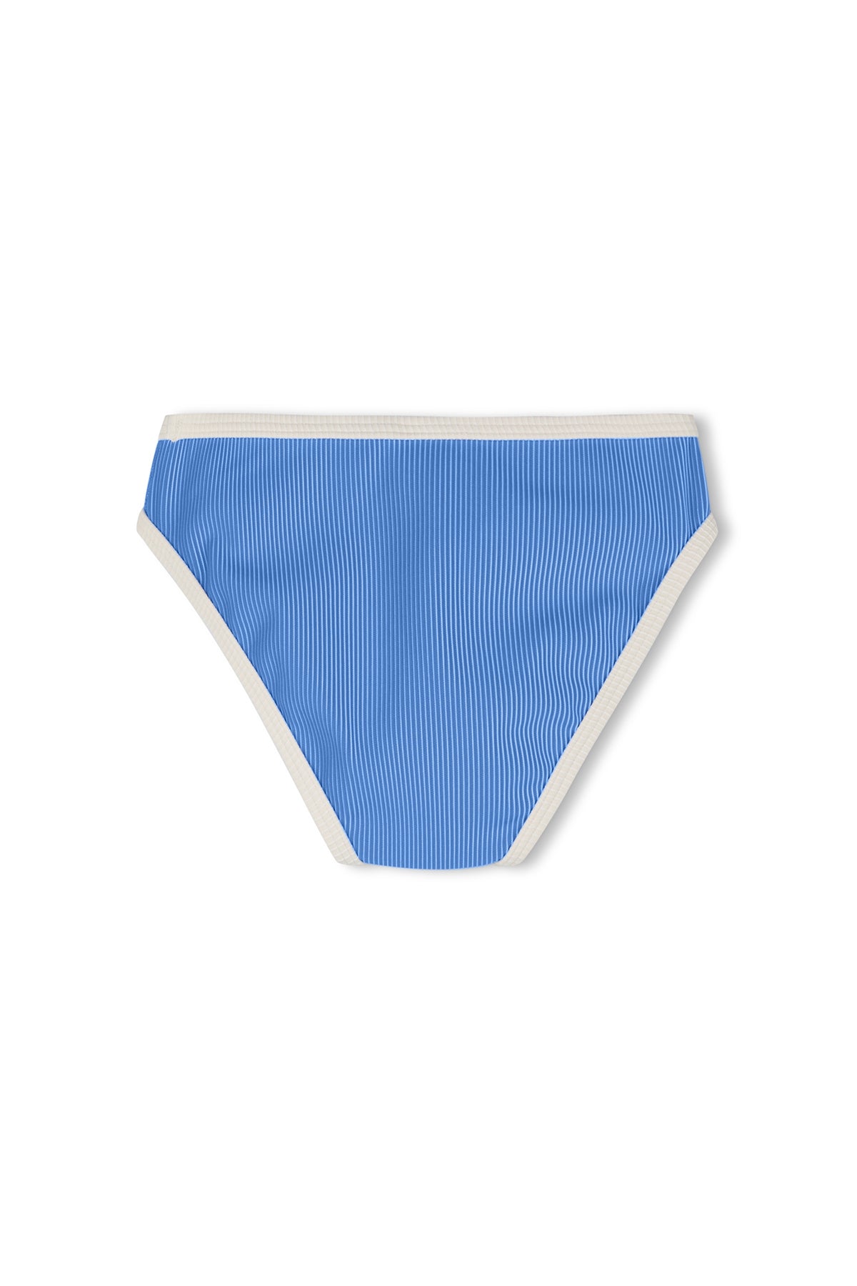 Mini Stripe Rib Bikini Bottom // Sky Blue
