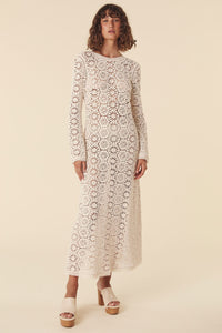 Helena Crochet Lace Gown // Cream