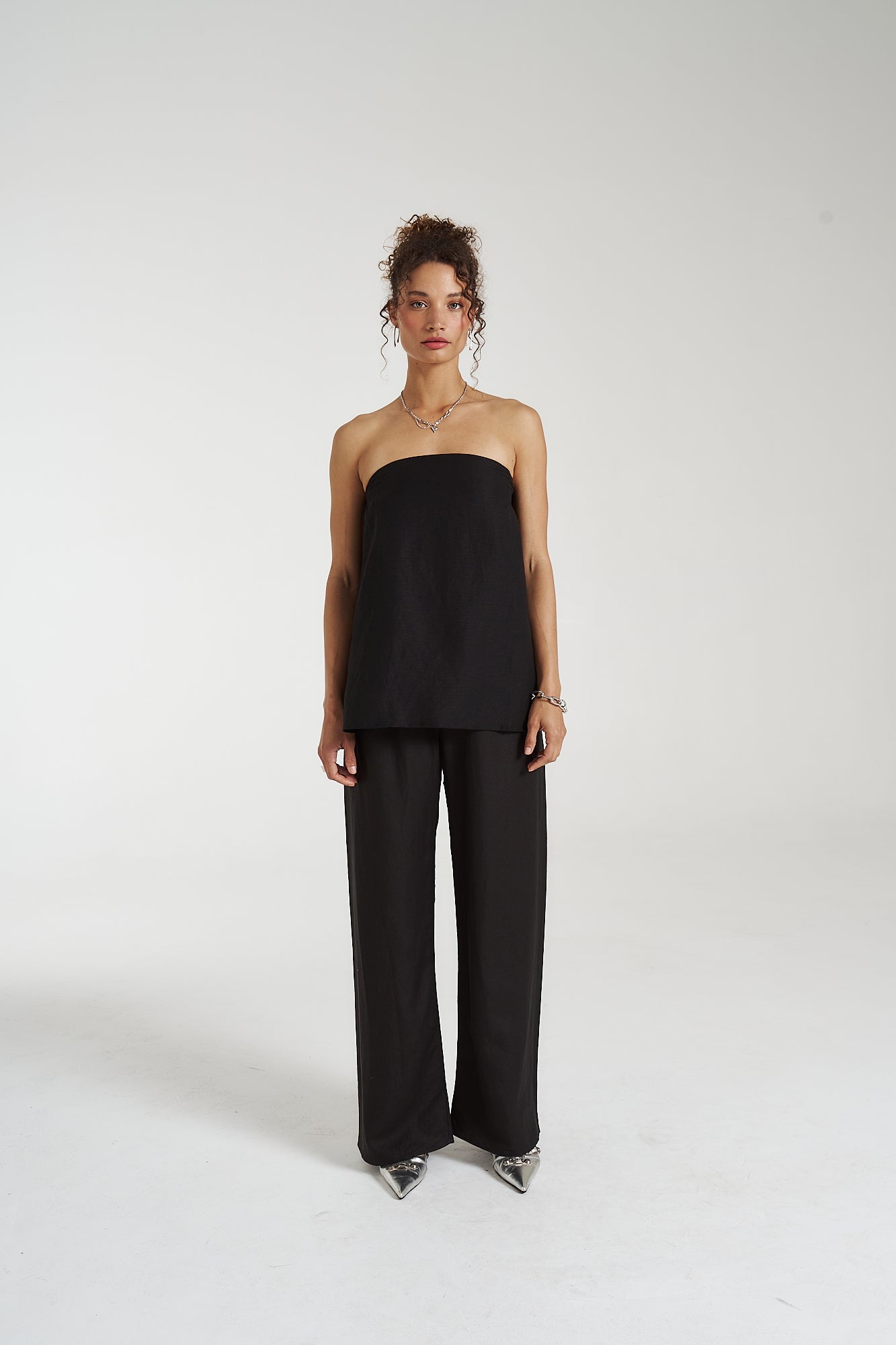 Elastic Waist Pants // Midnight Black