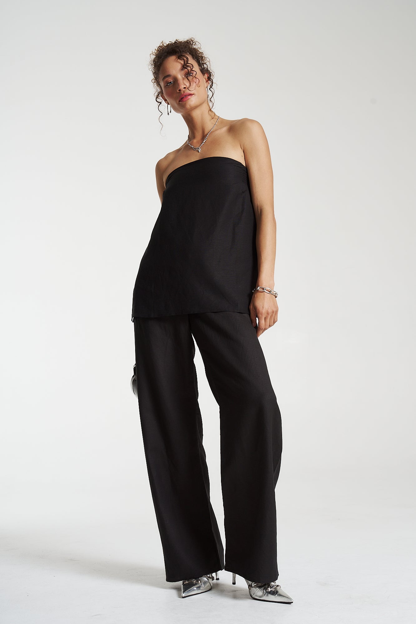 Elastic Waist Pants // Midnight Black