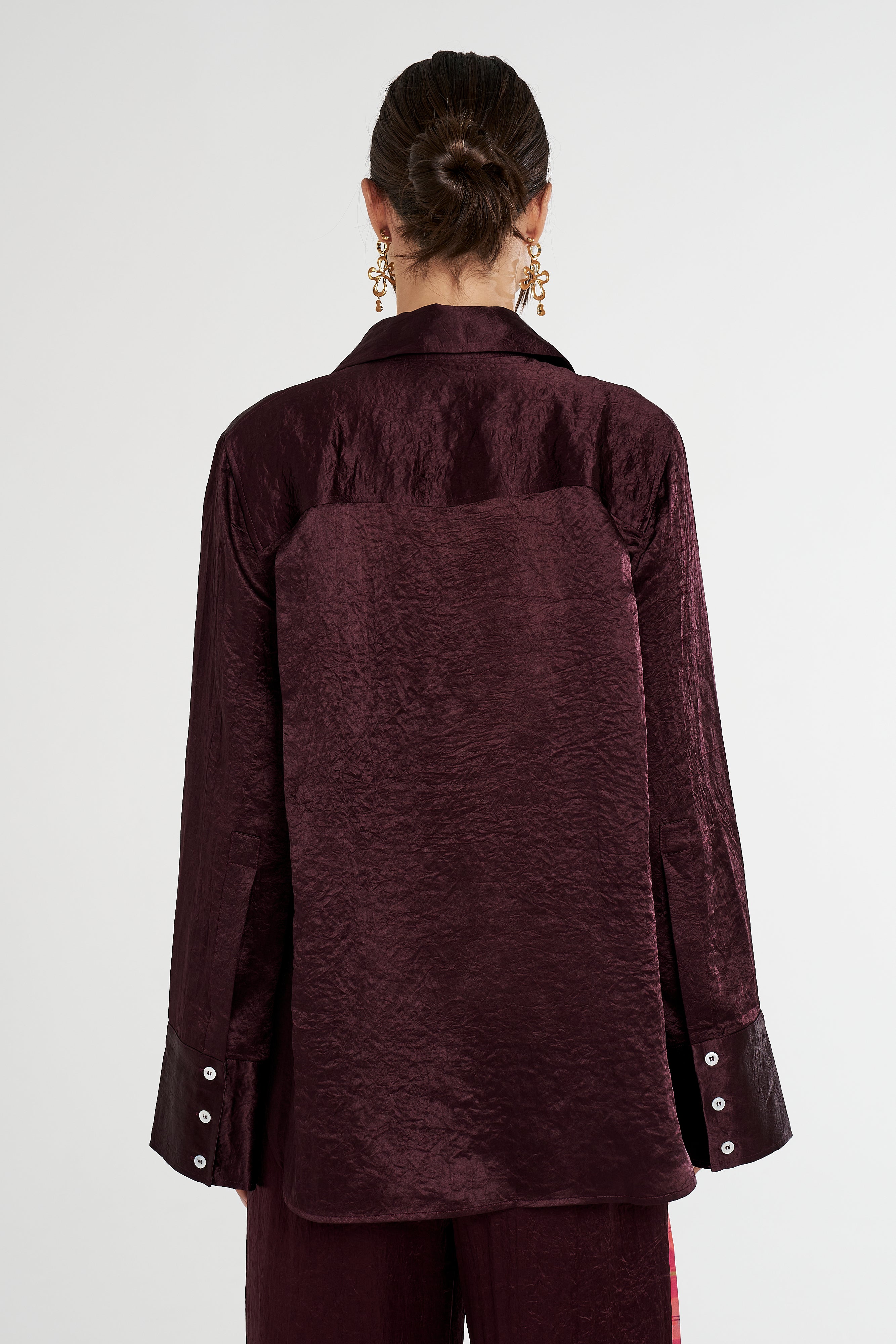 Cuff Shirt // Plum