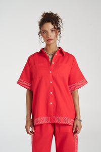 Sig Linen Shirt // Scarlet Summi