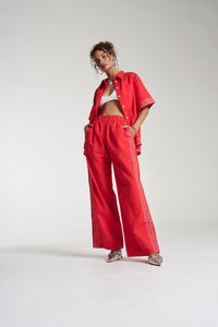 Sig Linen Pant // Scarlet Summi