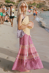 Sienna Maxi Skirt // Fuchsia
