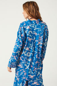 Desert Bandita Shirt // Cobalt