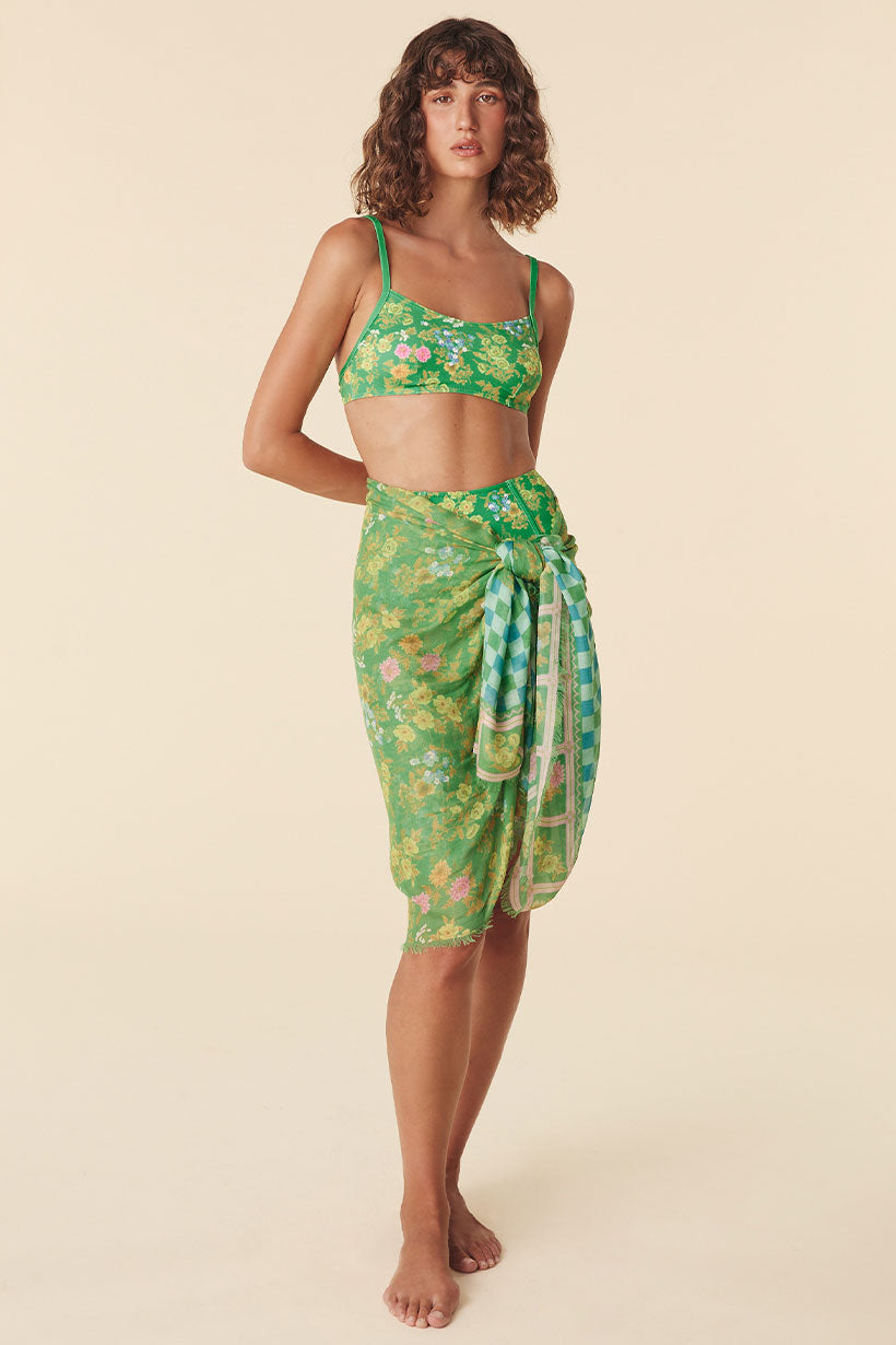 Flora Travel Scarf // Citrus Crush